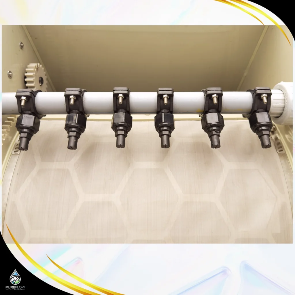 combi drum filter spray