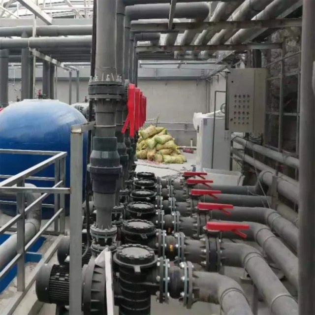 Filtration equipment and pipework installation